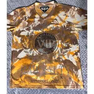Rawyalty Black Label Couture Embellished Members Only Tie Dye Tee L Streetwear